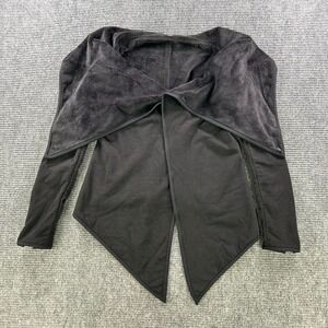 Lululemon Presence Of Mind Black Fleece Wrap Jacket Zip Sleeve Women No Size Tag